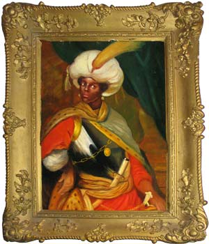 Предполагаемый портрет А.П. Ганнибала.  Неизвестный художник. XVIII в.